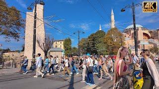 Istanbul Turkey Around Sultanahmet Touristic Area 4K Walking Tour