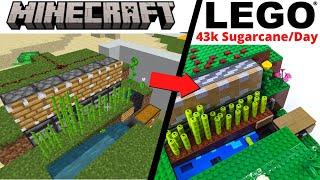 100% WORKING LEGO® Minecraft Sugarcane Farm