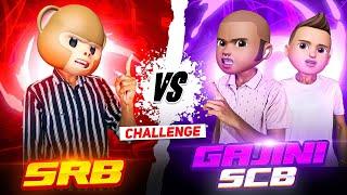 SRB vs SCB & Gajini   1vs2 Op Custom Challenge   @funwithsrbyt  #freefire #challenge