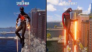 Marvels Spider Man Miles Morales Vs Marvels Spider Man 2 Miles Morales  Comparison