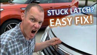 EASY FIX How to open a STUCK HOOD LATCH