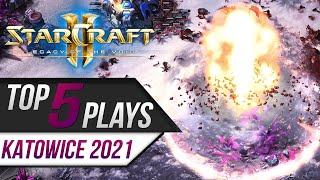 Starcraft 2 - TOP 5 Plays IEM Katowice 2021