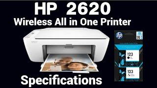 HP Deskjet 2620 All in One Printer Specifications Wireless Printer