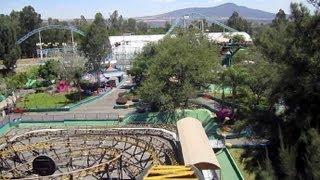 Tornado front seat on-ride HD POV Selva Magica Mexico Mágica México