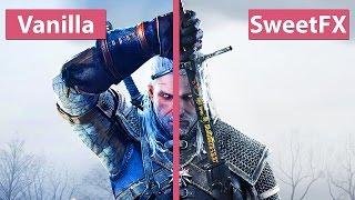 The Witcher 3 Wild Hunt – SweetFX 2.0 + Reshade Color Correction Mod Comparison 60fpsFullHD