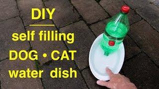 How to make a ● DOGCAT Self filling ● Water Dish