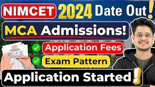 NIMCET 2024 Applications Started Top MCA Entrance Exam Dates Out #mca #nimcet #mcaadmissions