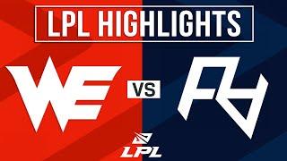 WE vs RA Highlights ALL GAMES  LPL 2024 Spring  Team WE vs Rare Atom