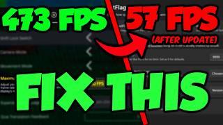 HOW TO UNCAP FPS AFTER NEW PATCH on ROBLOX