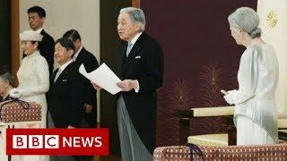 Japanese Emperor Akihito declares historic abdication - BBC News