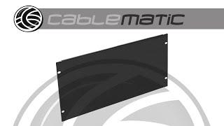 Panel ciego de 5U para armario rack 19 Tapa negra - distribuido por CABLEMATIC ®