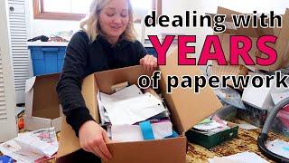 Decluttering Years of Paperwork Day 8 - Spring Declutter Challenge