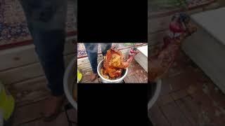 Best Deep Fried Turkey Persian Style. بوقلمون سرخ شده با طعمی بینهایت خوشمزه #Short