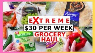 *NEW*  Ep 7  GROCERY HAUL   EXTREME BUDGET GROCERY HAUL 2 WEEK CHALLENGE - $30 PER WEEK per person