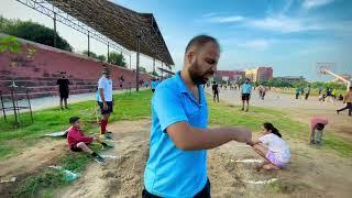 #longjump test and trail देखें cpo वालो का कितना जम्प आ रहा है