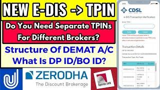 TPIN - New E-DIS Process Structure Of DEMAT AC - What Is DP ID BOIDCLIENT ID DEPOSITORY etc.?