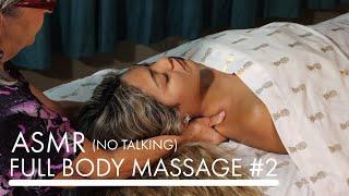ASMR Massage No Talking With Music  Full Body Massage #2  4K