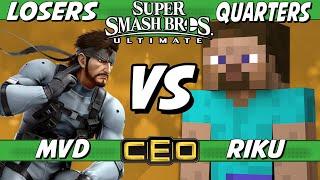 CEO 2023 - MVD Snake vs Riku Steve Losers Quarters - Smash Ultimate