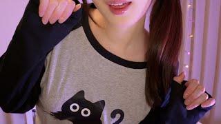 ASMR Japanese Onomatopoeia Trigger Words for Deep Sleep hand movements cupped whispers