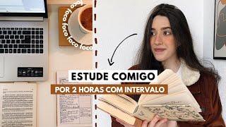 Estude comigo em TEMPO REAL  Método Pomodoro em um dia aconchegante e chuvoso com timer & alarme 