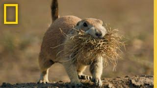 Badlands Prairie Dogs vs Coyote  Americas National Parks  National Geographic