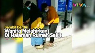 Viral Seorang Wanita Melahirkan Berdiri di Halaman Rumah Sakit Jogja