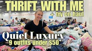 Thrift With Me + Try on Haul  QUIET LUXURY  Goodwill Outlet - Pay by the Pound