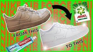 HOW TO CLEAN AIR FORCE 1s USING HOUSEHOLD ITEMS