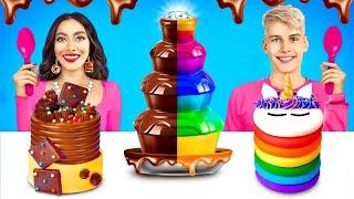 Şeker Yiyecek Mücadelesi  RATATA BRILLIANT’tan Sakızdan Gerçek vs Çikolatadan Yiyecek Mücadelesi