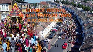 London Sri Selva Vinayagar Chariot Festival - Drone 4K VIDEO