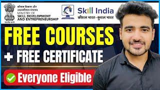 Skill India Digital Free Certification Courses  Gov. Approved Free Certificate  Web Development