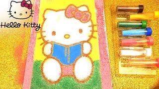 Hello Kitty Sand Painting For Kids & Toddlers