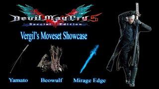 【Devil May Cry 5】Vergil Moveset Showcase All Weapons Abilities & Provocations