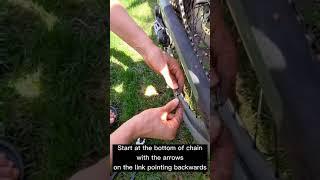 How to install a quick link in your chain no tools required #Shorts