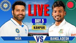 India vs Bangladesh 2nd Test Day 5  Live Cricket Match Today  IND vs BAN Live Score & Commentary