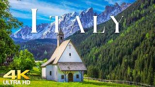 Italy 4K VIDEO ULTRA HD -  Visit the beautiful landscape of the boot-shaped country & Relaxing Music