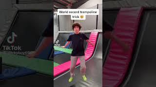 World record trampoline trick Tiktok credit to@stickyboy69