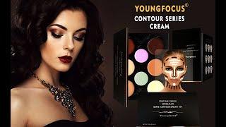 Youngfocus Cosmetics Cream Contour Best 8 Colors and Highlighting Makeup Kit Review