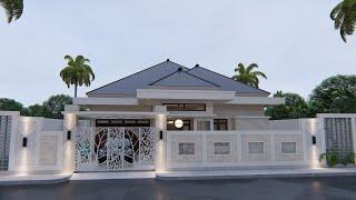 Desain Rumah 11x15 m Ada Musolah dan Garasi Mobil  Owner  Pak Solihin - Natuna Kepulauan Riau