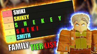 UPDATED MOST ACCURATE AOT REVOLUTION FAMILY TIER LIST  ROBLOX