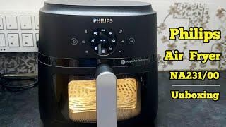 Philips 6.2 Liter Air Fryer NA23100 with Touch panel & Cooking window  Unboxing