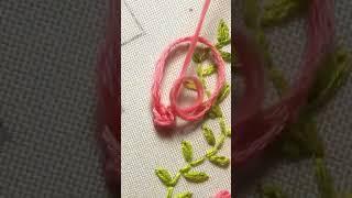 Border Line of Wildflowers  Easy stitches for beginners