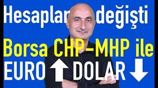 Euro ve altın sıçradı dolar düştü  Borsada CHP-MHP umudu  Konutta maliyet baskısı