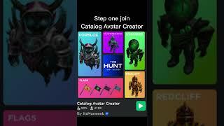 Roblox The Hunt how to get Catalog Avatar Creator badge #roblox