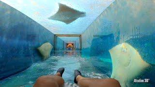 Atlantis the Worlds MEGA Water Park with Over 105 Water Slides All the Big Thrilling Slides POV