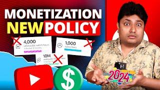 YouTube Monetization अब और भी मुश्किल हुआ  YouTube Monetization New Update 2024 