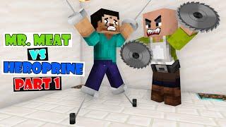 Monster School Mr. Meat VS Herobrine Part 1 - Minecraft Animation