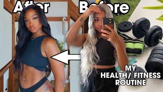 BODY UPDATE  How to get Abs fast My fitness & health routine + Ab workout
