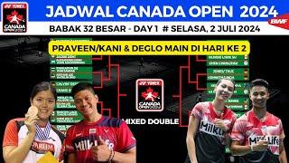 Jadwal Canada Open 2024 hari ini day 1 babak 32 besar -  Live Streaming at BWF TV