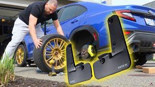 How to install Subaru OEM mud flaps WRX Crosstrek Outback Legacy Impreza BRZ 2022 2023 2024